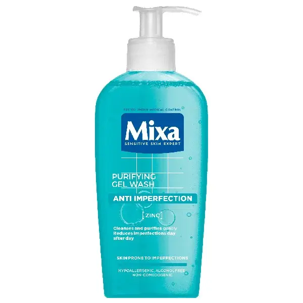 Mixa Čistiaci pleťový gél (Purifying Gel Wash) 200 ml
