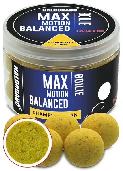 Haldorádó vyvážené boilies balanced max motion 70 g 20 mm - champion corn