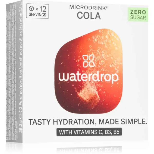 Waterdrop Microdrink nápoj s vitamínmi príchuť Cola 12 ks