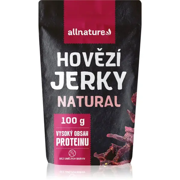 Allnature Hovězí jerky Natural sušené maso hovězí 100 g