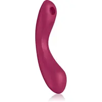 Satisfyer Curvy Trinity 1 vibrátor se stimulátorem klitorisu red 17,5 cm