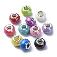 Opaque Acrylic European Beads