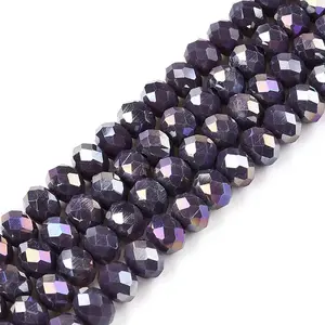Electroplate Glass Beads Strands