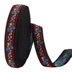 11 Yards Polycotton(Polyester Cotton) Embroidery Flower Ribbon