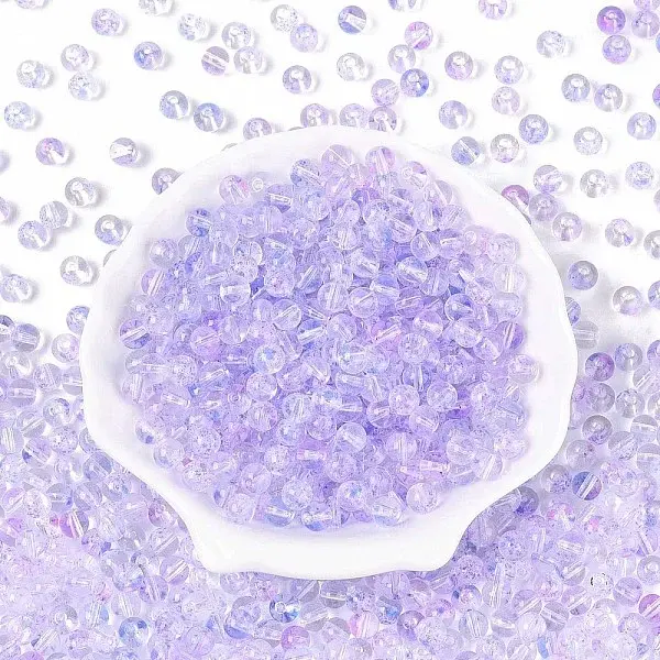 Baking Paint Transparent Glass Beads