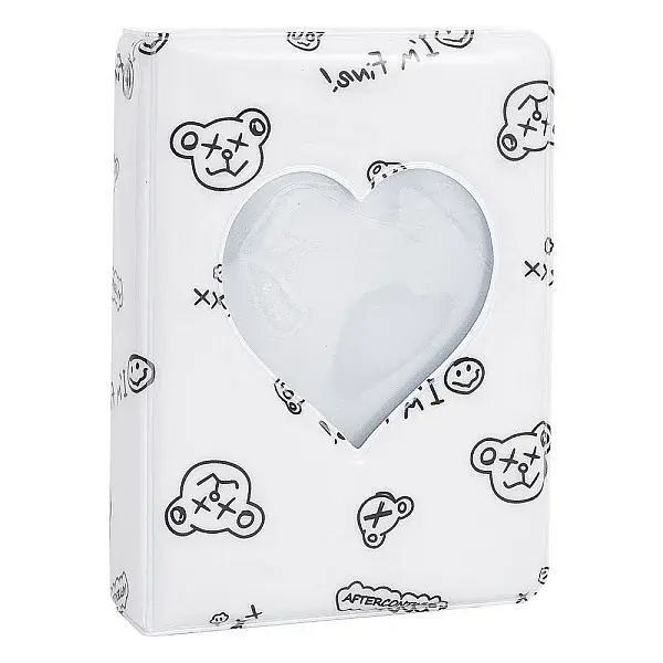 3 Inch PVC Mini Photo Album with Heart Window