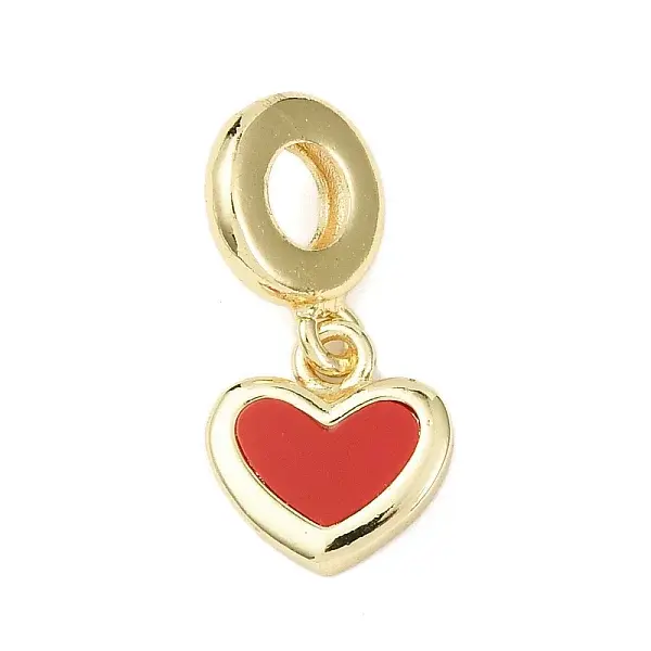 Brass Enamel European Dangle Charms