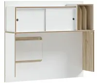 Nástavec k psacímu stolu dylan - bílá/dub světlý