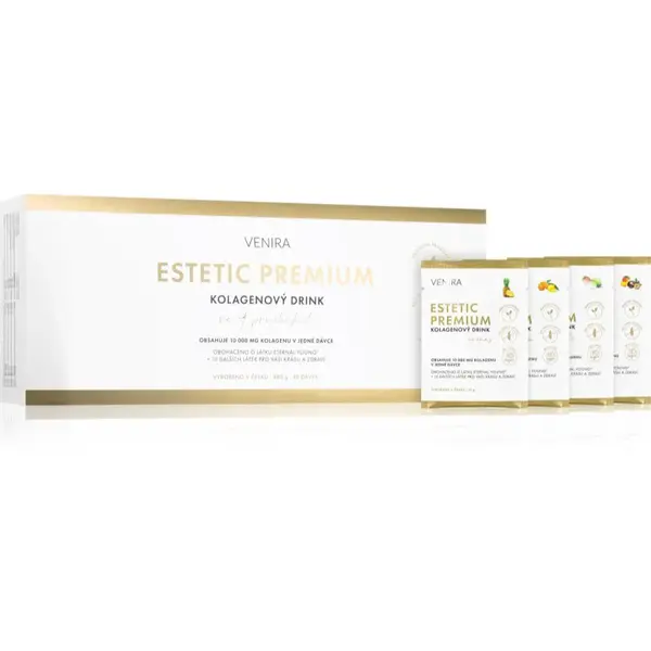 Venira Estetic Premium Kolagenový drink kolagén pre krásne vlasy, pleť a nechty 4x10 ks