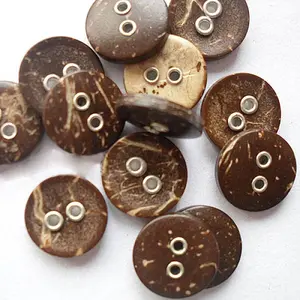 Round Carved 2-hole Basic Sewing Button