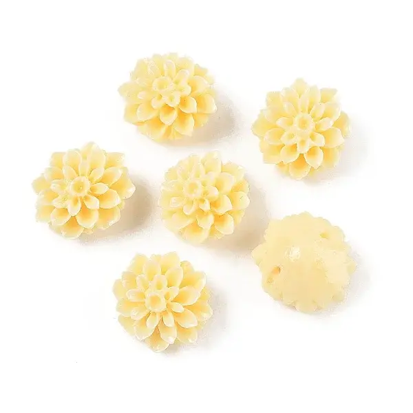 Synthetic Coral 3D Flower Rose Beads