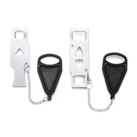 2Pcs Plastic with Metal Portable Door Lock Home Security