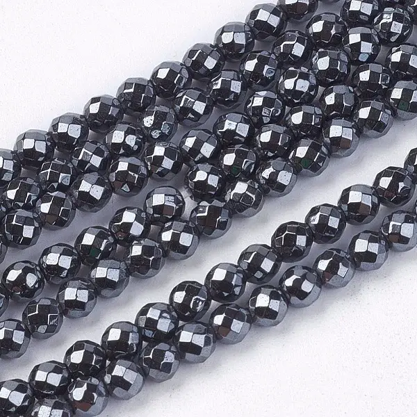 Non-magnetic Synthetic Hematite Beads Strands