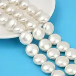 Electroplated Shell Pearl Beads Strands