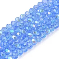 Electroplate Glass Beads Strands