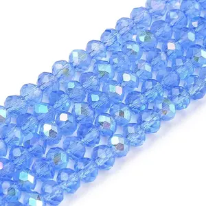 Electroplate Glass Beads Strands