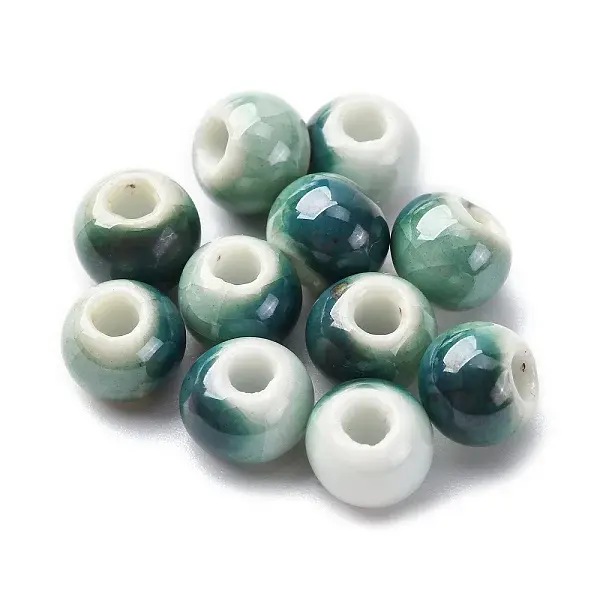 Bright Glazed Porcelain Beads