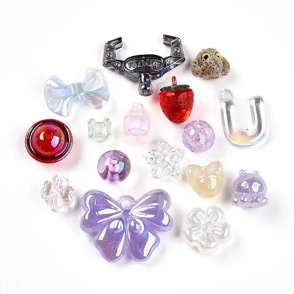 Transparent UV Plating Acrylic Beads