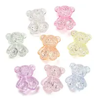 Transparent Crackle Acrylic Beads