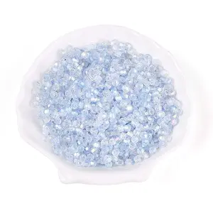 Transparent Spray Painted Glass Beads