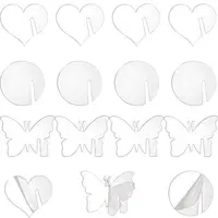 60Pcs 3 Styles Acrylic Wine Glass Charms