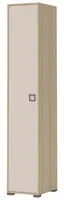 Jednodveřová šatní skříň i sloane - buk/béžová