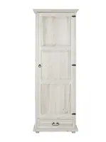 Úzká skříň policová szy 102b - k13 bělená - atyp