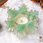 Natural Green Aventurine & Resin Candle Holder Molds
