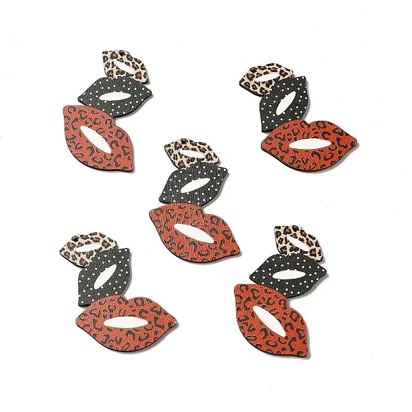 Single Face Printed Aspen Wood Big Pendants