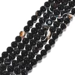 Natural Black Agate Beads Strands