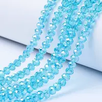 Electroplate Glass Beads Strands