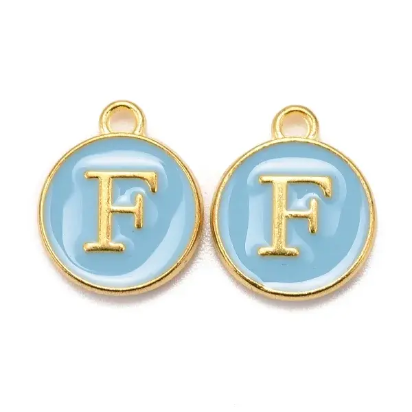 Golden Plated Alloy Enamel Charms