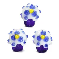 Handmade Lampwork Bumpy Beads