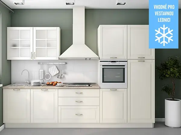 Kuchyňská linka 330 marley - béžová/mramor latina