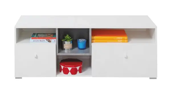 Televizní stolek omega - bílá/beton