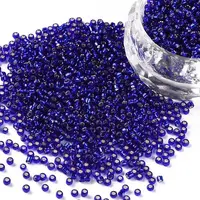Midnight Blue 11/0 Grade A Round Transparent Glass Seed Beads