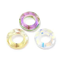 Electroplate Transparent Glass Linking Rings