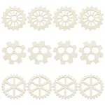 12Pcs 3 Style Unfinished Wood Slices