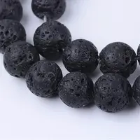 Natural Lava Rock Beads Strands