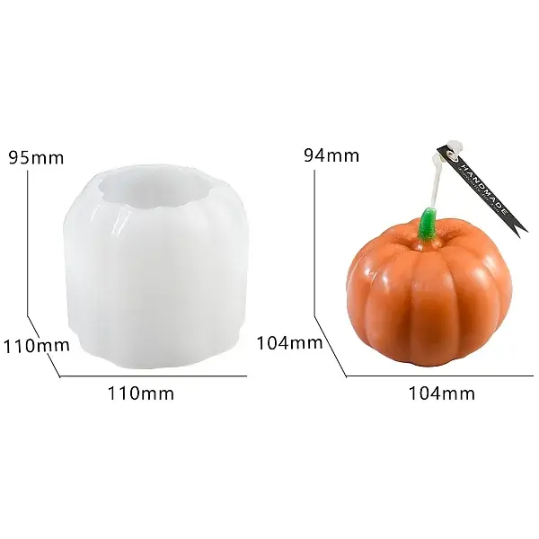 Pumpkin Silicone Molds Candle Molds