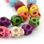 Synthetic Turquoise Skull Beads Strands for Halloween Jewelry Making