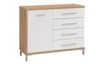Kombinovaná komoda auri - dub artisan/biela