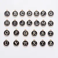 Initial Letter A-Z Alphabet Enamel Charms