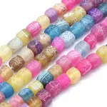 Dyed Natural Weathered Agate Beads Strands