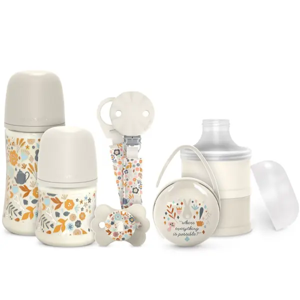 Suavinex Wonderland Baby Set Cream dárková sada pro miminka