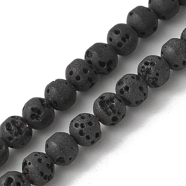 Synthetic Lava Rock Dyed Beads Strands