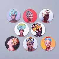 Printed Wooden Big Pendants