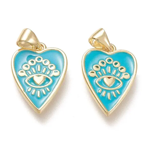 Brass Enamel Pendants