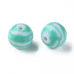 Opaque Striped Acrylic Beads