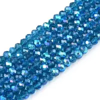 Electroplate Glass Beads Strands
